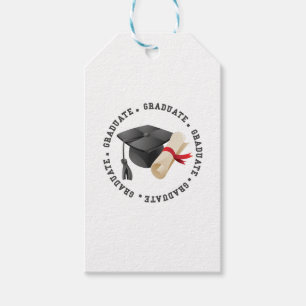 Grad Hat and Degree Gift Tag