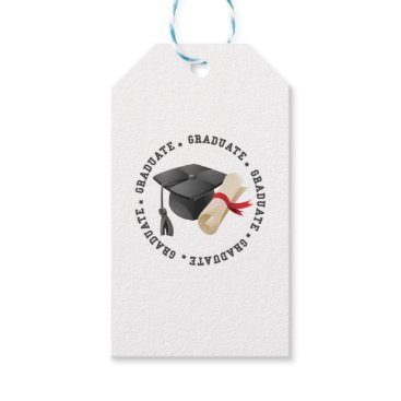 Grad Hat and Degree Gift Tag