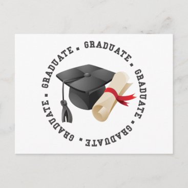 Grad Hat and Degree Postcard