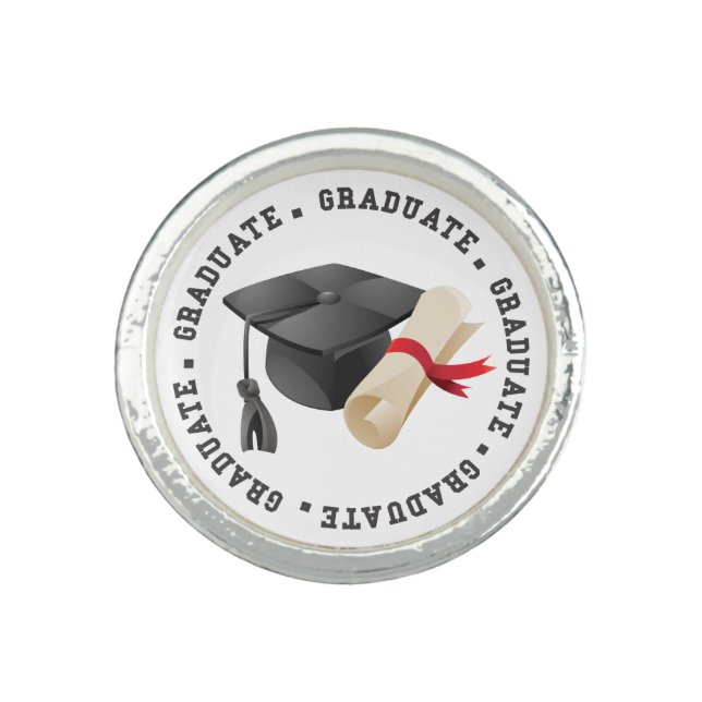 Grad Hat and Degree Ring (Front)