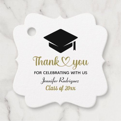 Grad Love And Thanks Graduation Cap Thank You Favor Tags