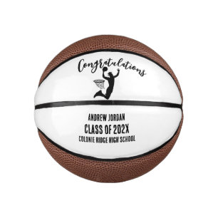 Grad Mini Basketball - Personalized Name Gift