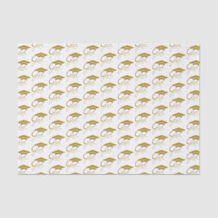 Grad Modern Gold Graduation Cap Tissue Paper