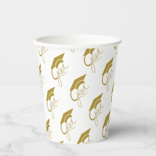 Grad Modern Gold Pattern Paper Cups
