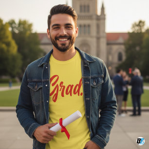 Grad Modern Trendy Graduation Personalized T-Shirt