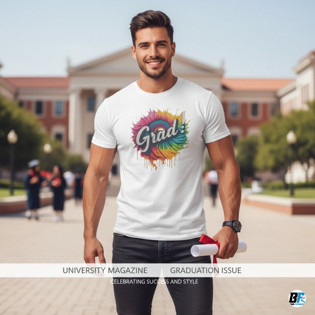 Grad Modern Trendy Graduation Personalized T-Shirt (Creator Uploaded)