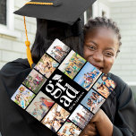Grad Multiple Photo Collage Memories Graduation Cap Topper<br><div class="desc">🎓🎉📸 Upload pictures of friends from their school or college years to make a fun photo keepsake gift for your grad</div>