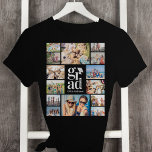 Grad Multiple Photo Collage Memories T-Shirt<br><div class="desc">🎓🎉📸 Upload pictures of friends from their school or college years to make a fun photo keepsake gift for your grad</div>