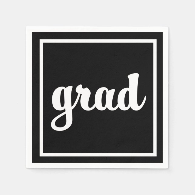 grad paper napkins (Front)