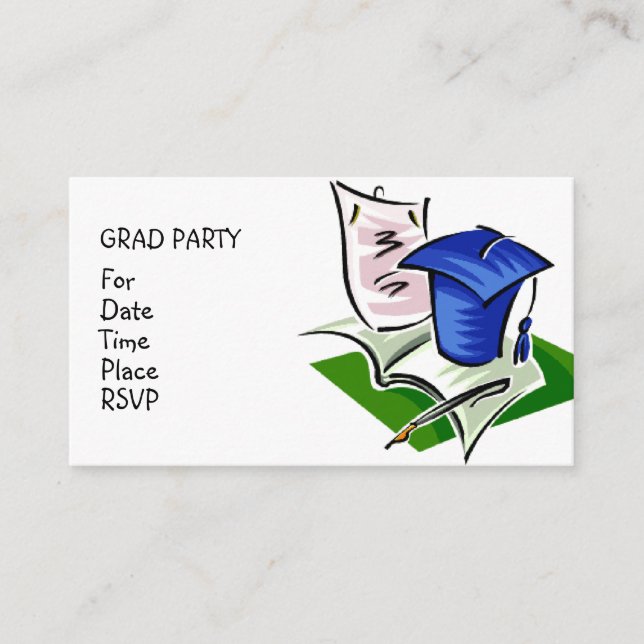 GRAD PARTY - Customize Enclosure Card (Front)