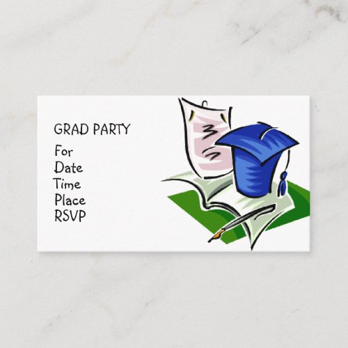 GRAD PARTY _ Customize Enclosure Card