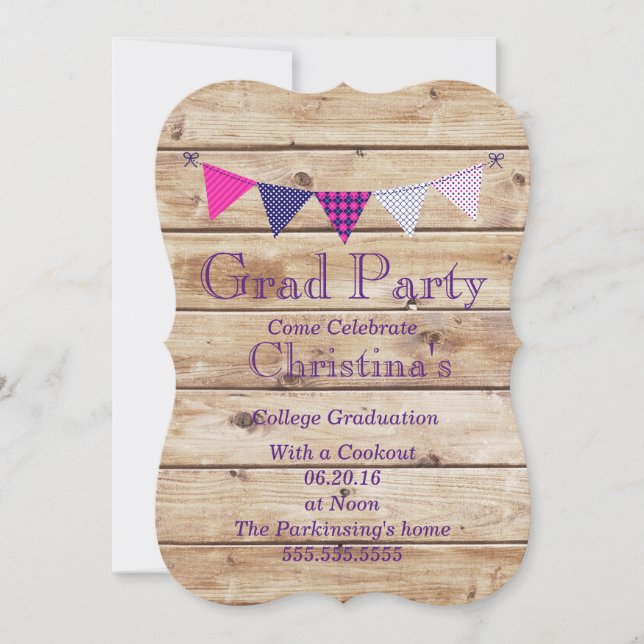 Grad Party Invitations (Front)