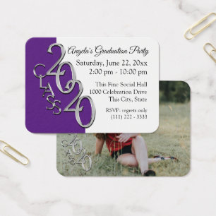 Grad Party Mini Pocket Photo Insert Card 2020