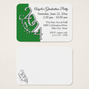 Grad Party Mini Pocket Photo Insert Card 2024
