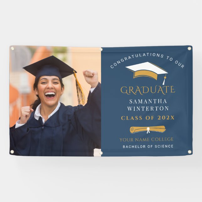 Grad Photo 2026 Graduation Custom Banner (Horizontal)