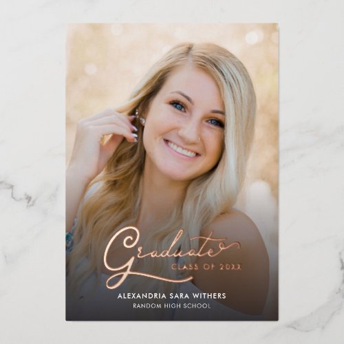 Grad Photo 2026 Graduation Foil Announcement
