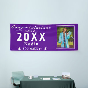 Grad Photo Banner - Class Of Personalized Custom