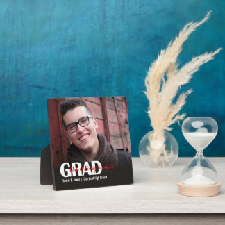 GRAD photo with Color Script Year Square Tabletop Plaque