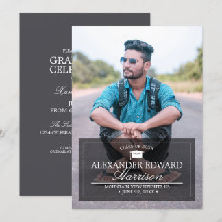 Grad Portrait Photo Template Graduation Party