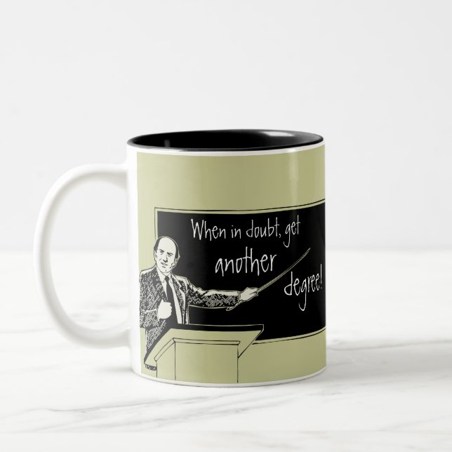 Grad School Two-Tone Coffee Mug (Left)