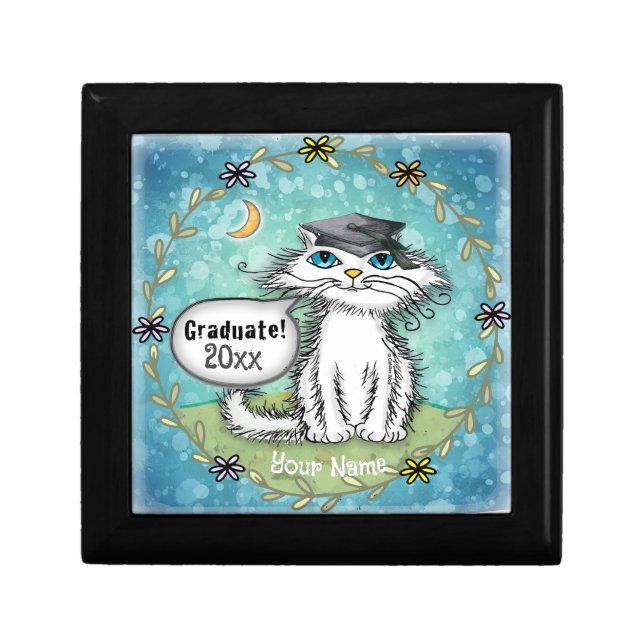 Grad Scraggles Cat  Gift Box (Front)
