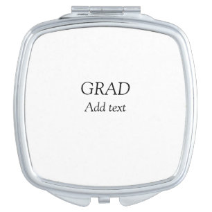 Grad simple minimal graduation elegant modern typo compact mirror