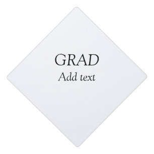 Grad simple minimal graduation elegant modern typo graduation cap topper