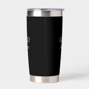 Grad simple minimal graduation elegant modern typo insulated tumbler