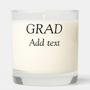 Grad simple minimal graduation elegant modern typo scented candle