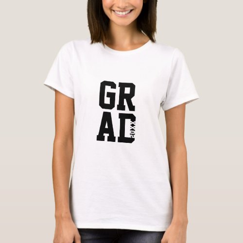 Grad Sports Logo Class of Womens Graduation T_Shirt