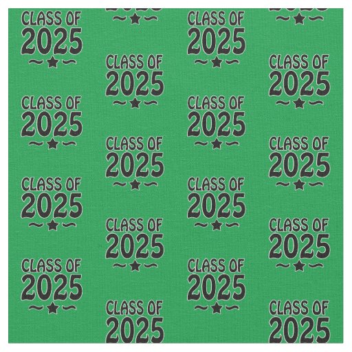 Grad Star Class of 2025 Graduation Fabric
