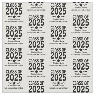 Grad Star Class of 2025 Graduation Fabric