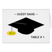 Grad Table # Place Card (Front Horizontal)