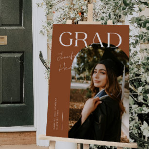 GRAD Terracotta Arch Frame Grad Party Sign