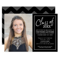 Grad Trendy Graduation Photo Announcement