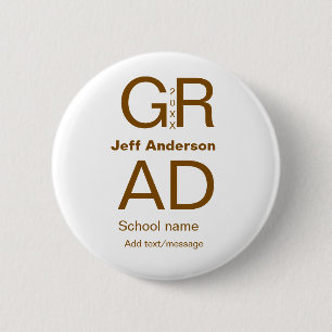 Grad typography modern graduation simple minimal c button
