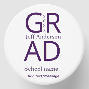 Grad typography modern graduation simple minimal c mini candle favors