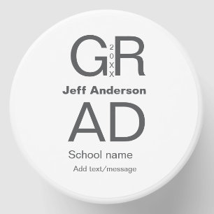 Grad typography modern graduation simple minimal c mini candle favors