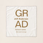 Grad typography modern graduation simple minimal c scarf<br><div class="desc">design</div>