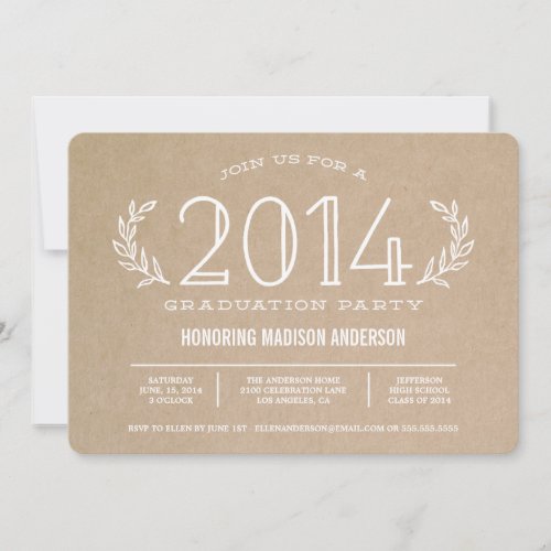 Grad Wreath | Graduation Invitation