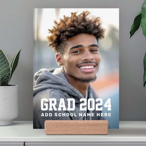Grad year school or name graduation photo holder