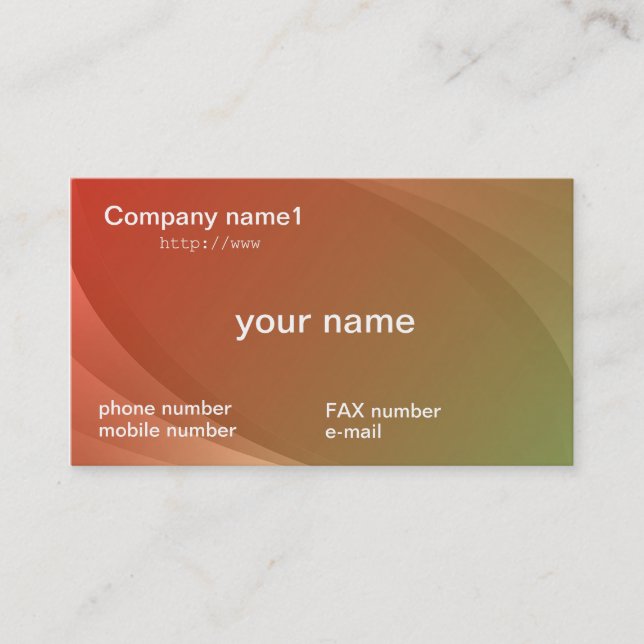 gradation business cards (Front)
