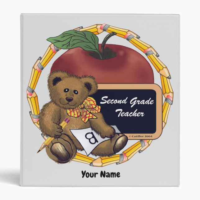 Grade 2 Teacher Bear Binder (Front)