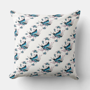Grade A Cotton Throw Pillow 20x20/Butterflies