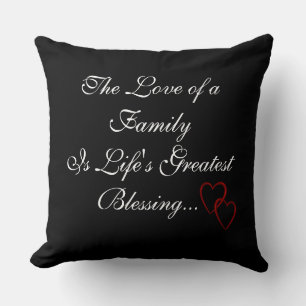 Grade A Cotton Throw Pillow 20x20/Family