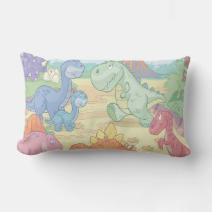 Grade A Cotton Throw Pillow/Cartoon Dinosaurs Lumbar Pillow