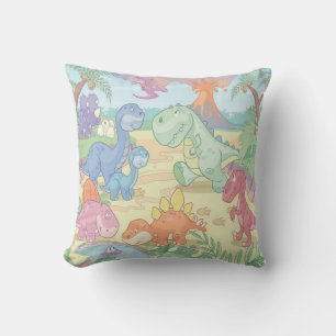 Grade A Cotton Throw Pillow/Cartoon Dinosaurs Pillow