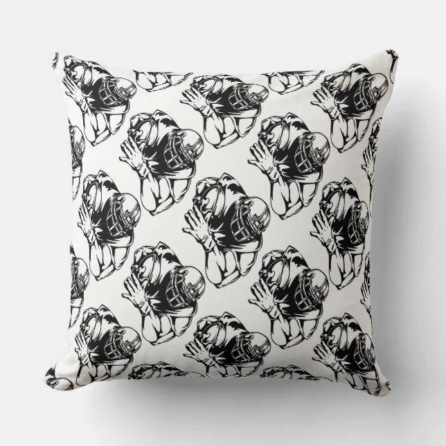 Grade A Cotton Throw Pillow/Football Pillow (Front)