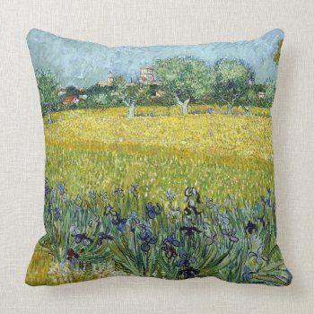 Grade A Cotton Throw Pillow Impressionistic Design by Admiro at Zazzle