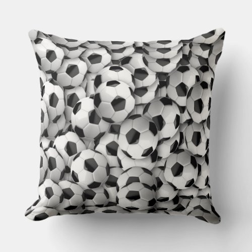 Grade A Cotton Throw PillowSoccer Throw Pillow